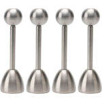 4er-Set Eierköpfer aus Edelstahl, Eieröffner 4er-Set Eierköpfer aus Edelstahl, Eieröffner