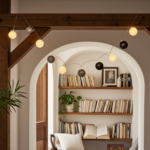 Lichterkette mit 10 Baumwoll-Lampions, weiss-grau-schwarz, Girlande, Ø 6cm Lichterkette mit 10 Baumwoll-Lampions, weiss-grau-schwarz, Girlande, Ø 6cm