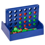 Mini-Tischspiel „Vier Gewinnt“ mit Herzfenstern, 10 x 6 cm Mini-Tischspiel „Vier Gewinnt“ mit Herzfenstern, 10 x 6 cm