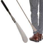 Teleskop-Schuhlöffel, Metall, 77cm