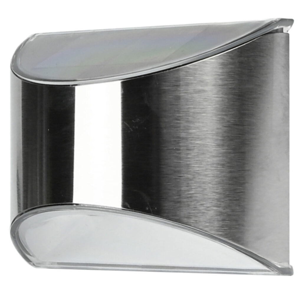 LED-Solar-Wandleuchte, Edelstahl, Tag/Nachtmodus, Hausnummerbeleuchtung, 10 x 5 x 8 cm