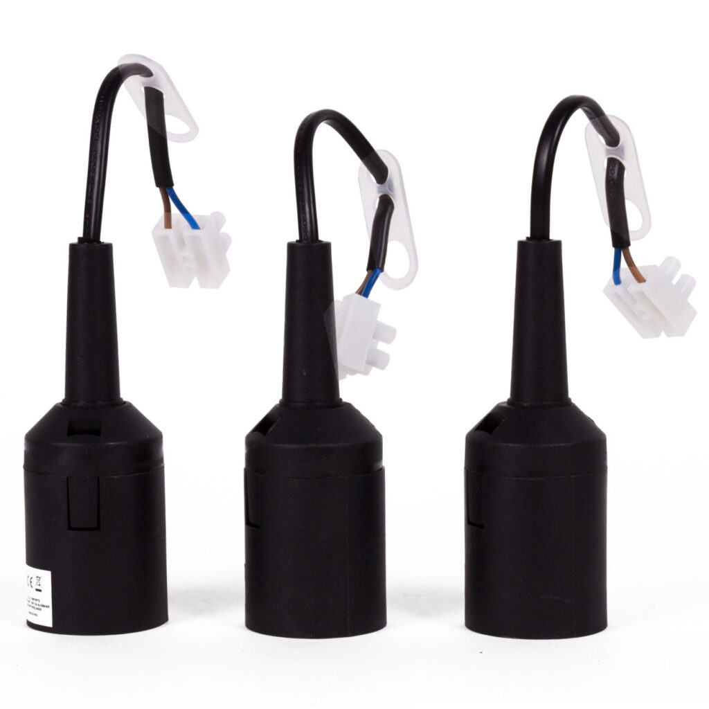 Lampenfassung mit E27 Gewinde, 3er-Set