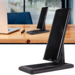 Smartphone- und Tablet Ständer, schwarz, faltbar, 7 x 14 x 5 cm