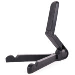 Tablet-Halter, kompakt, leicht, faltbar, einstellbarer Winkel, schwarz, H 28 cm x B 16 cm