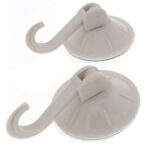 Haken mit Saugnapf, 2er-Set, beige, bis 2 kg, Ø 5,5 cm