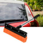 Wischer mit Schwamm und Abzieher, für Autofenster uvm., L 36 cm, B 24 cm Wischer mit Schwamm und Abzieher, für Autofenster uvm., L 36 cm, B 24 cm