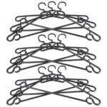 Kleiderbügel, 9-tlg., schwarz Kleiderbügel, 9-tlg., schwarz