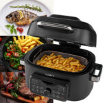 Digitaler Heissluft-Fritteusegrill, 6 l, Timer, Air Fryer, 1660 W