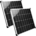 2er-Set Monokristallines Solarpanel, 2x 110 Watt, IP65