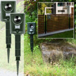 2er-Set Universal Ultraschall Tiervertreiber, PIR-Bewegungsmelder, bis 60 m²