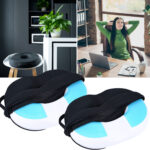 2er-Set Ergonomischer Gel Sitzring, Memory-Schaum
