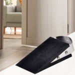 Türstopper mit Edelstahlgriff, Türkeil, 12,5 cm