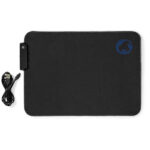 XL Gaming Mauspad, RGB-LED-Beleuchtung, Mikrofaser / Gummi