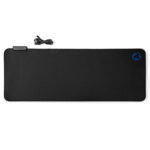 XXL Gaming Mauspad, RGB-LED-Beleuchtung, Mikrofaser / Gummi