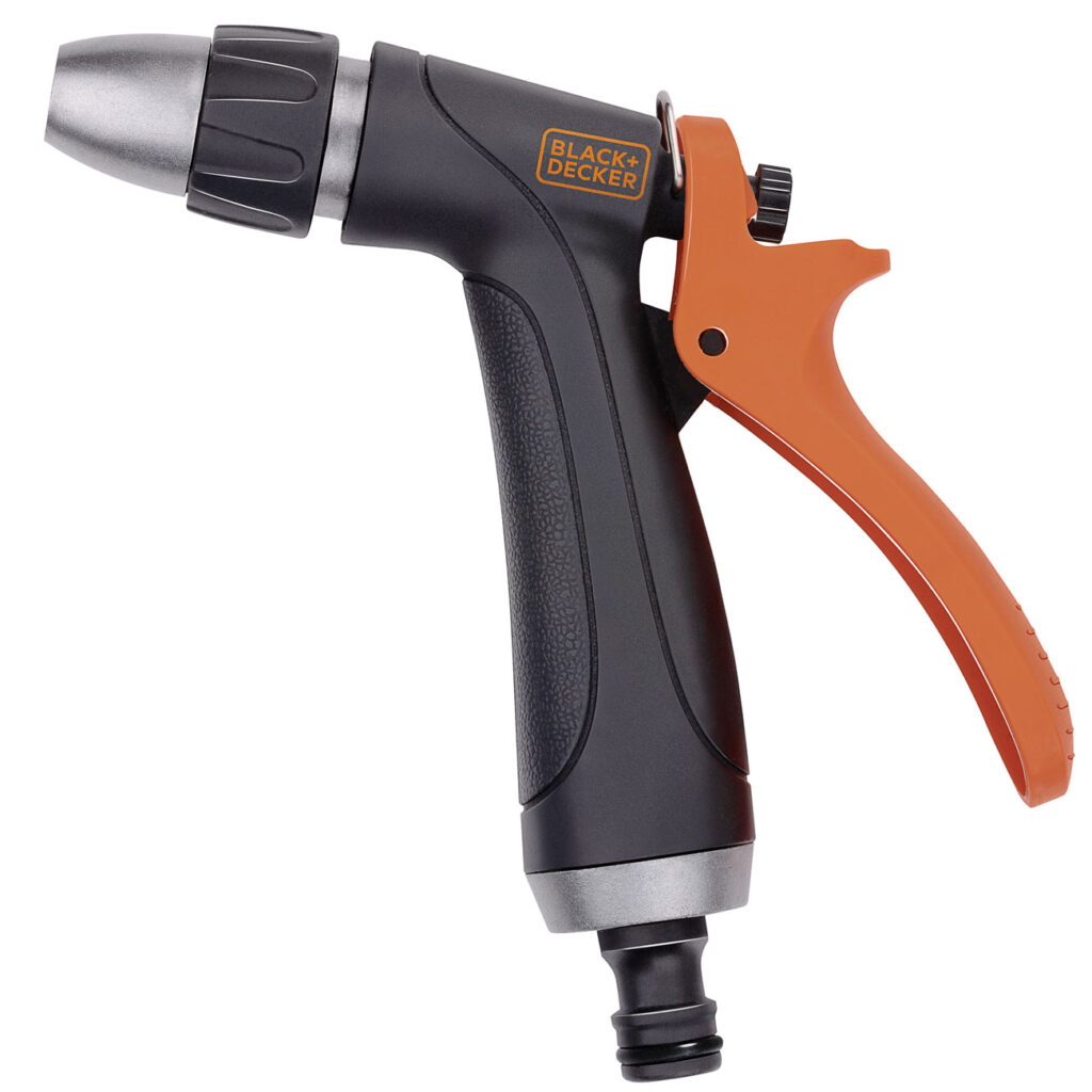 Gartenbrause für Gartenschlauch mit verstellbarem Durchfluss