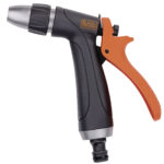 Gartenbrause für Gartenschlauch mit verstellbarem Durchfluss