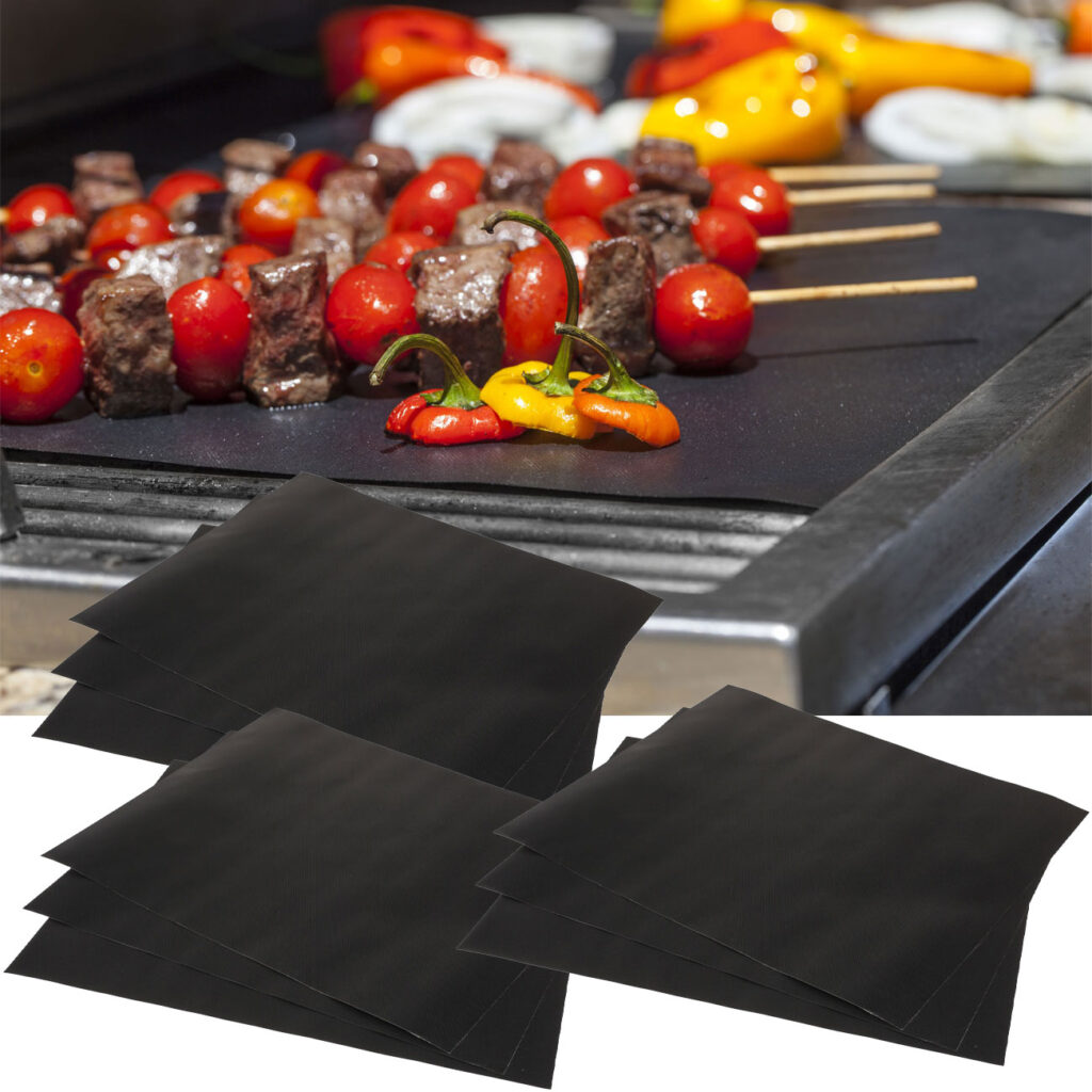 Grill- und Backmatte, wiederverwendbar, 9er-Set, 40 x 33 cm