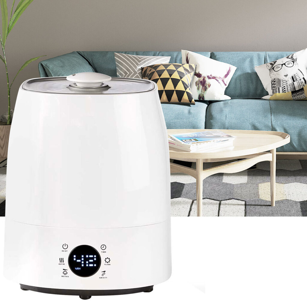 Luftbefeuchter mit Hygrometer für Räume bis 50 m²