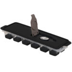 Eiswürfelform mit Deckel und Silikonboden, 25 x 8,5 x 4 cm