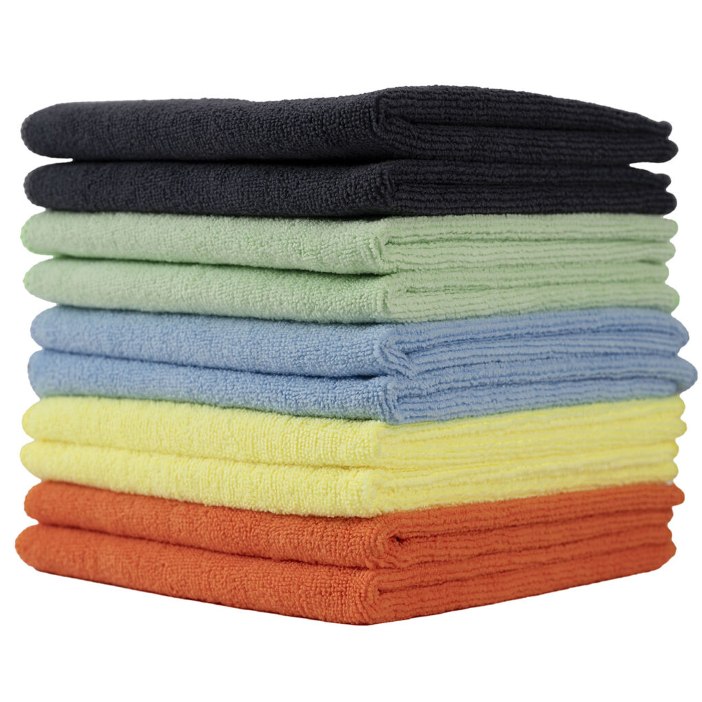 10er Set Mikrofaser-Putztücher, mehrfarbig, 40 x 40 cm