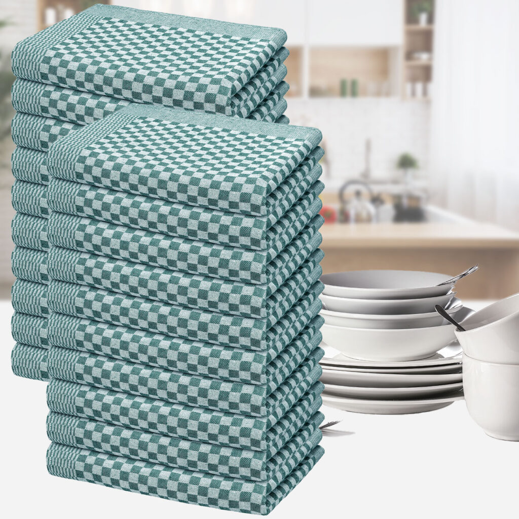 20er-Set Grubentücher, petrol, Geschirrtücher 50 x 70 cm