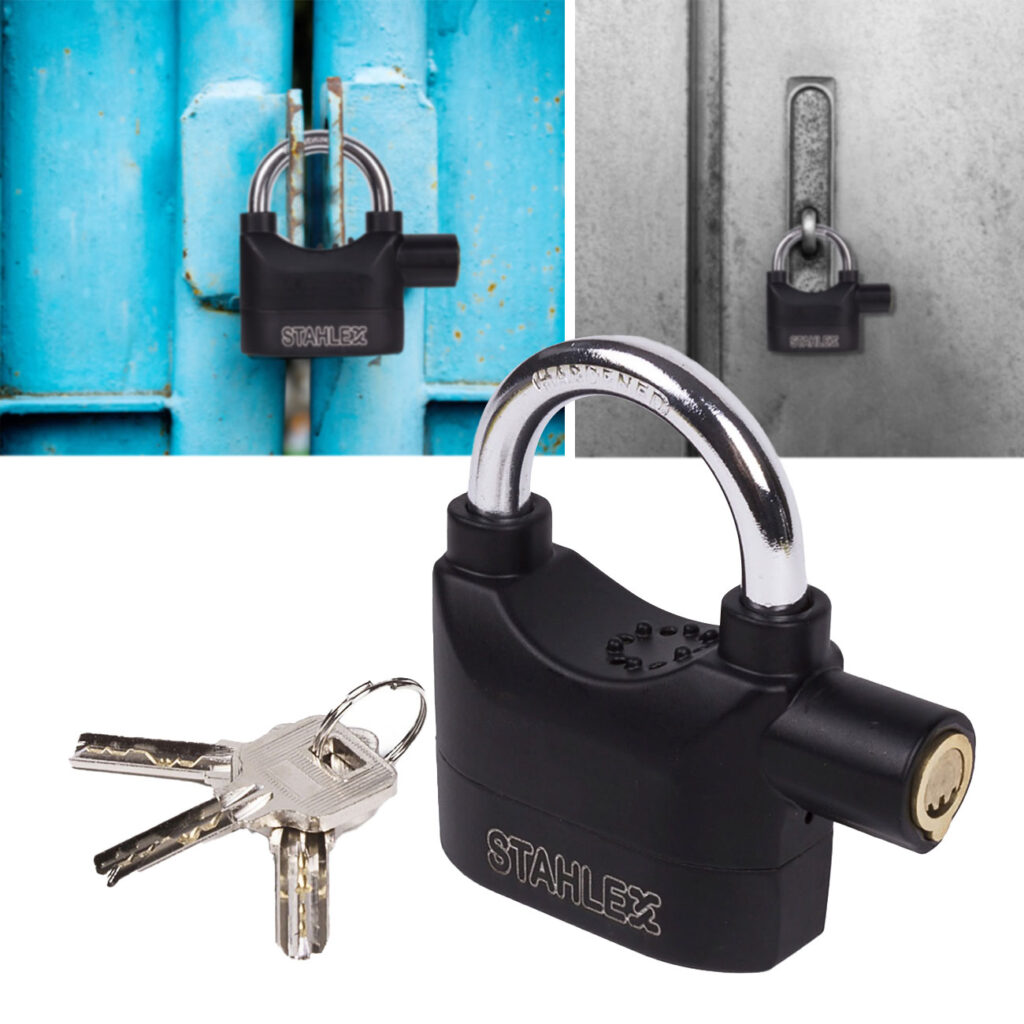 Vorhängeschloss mit Alarmfunktion Vorhängeschloss mit Alarmfunktion