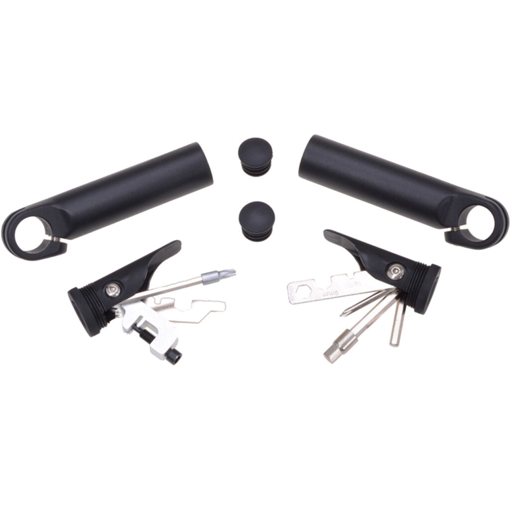 Lenkerzusatzgriffe mit integriertem Werkzeug-Set