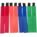 8 Kabel-Klettbänder in verschiedenen Farben, 180 x 25 x 2 mm