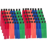 80 Kabel-Klettbänder in 8 verschiedenen Farben, 180 x 25 x 2mm