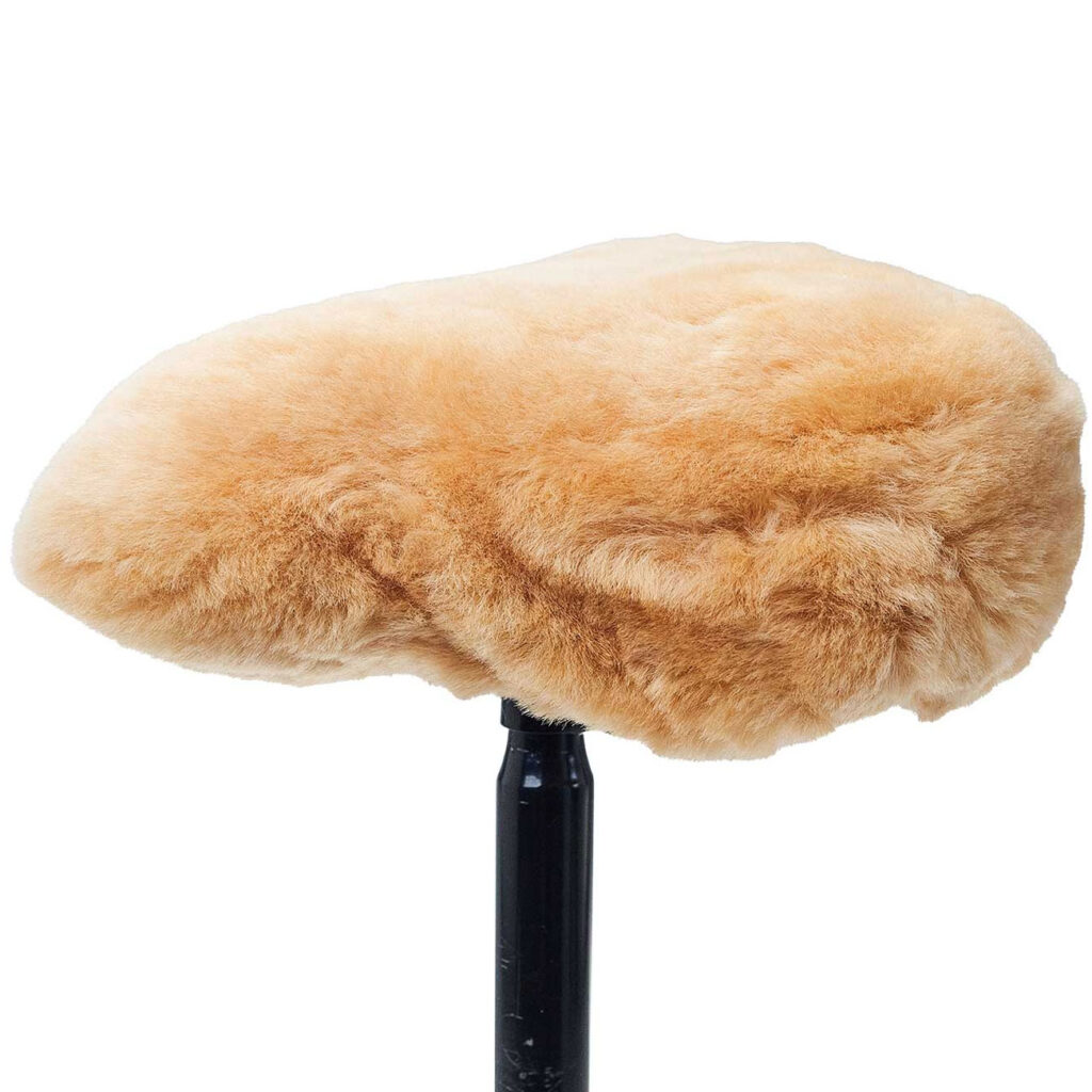 Velo-Sattelbezug aus 100% Lammfell, natur