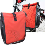 Velotasche für den Gepäckträger, wasserdicht, rot