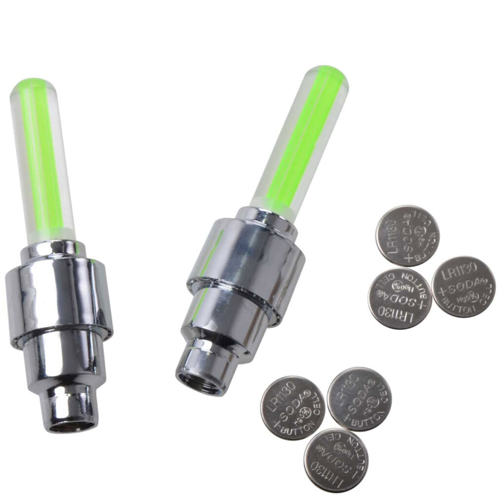 2er-Set Ventilleuchten für Fahrräder und Autos