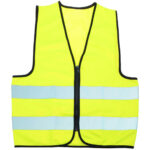 Kinderwarnweste mit Reissverschluss, Grösse M (45 x 50 cm)