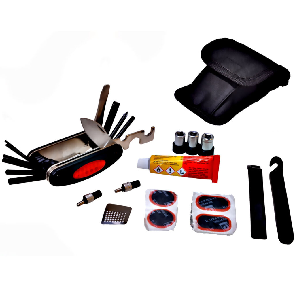 Velo-Reparatur-Set mit Multitool 24-teilig,  8.5 x 4 x 2.5 cm