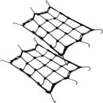 2er-Set Dehnbares Gepäcknetz für Velokörbe, 25 x 25 cm