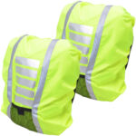 2 reflektierende Regenschutzhüllen für Schulrucksäcke, 49 x 41 cm