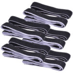 5er-Set Klettverschlussband, 1m x 20mm, selbstklebend, schwarz