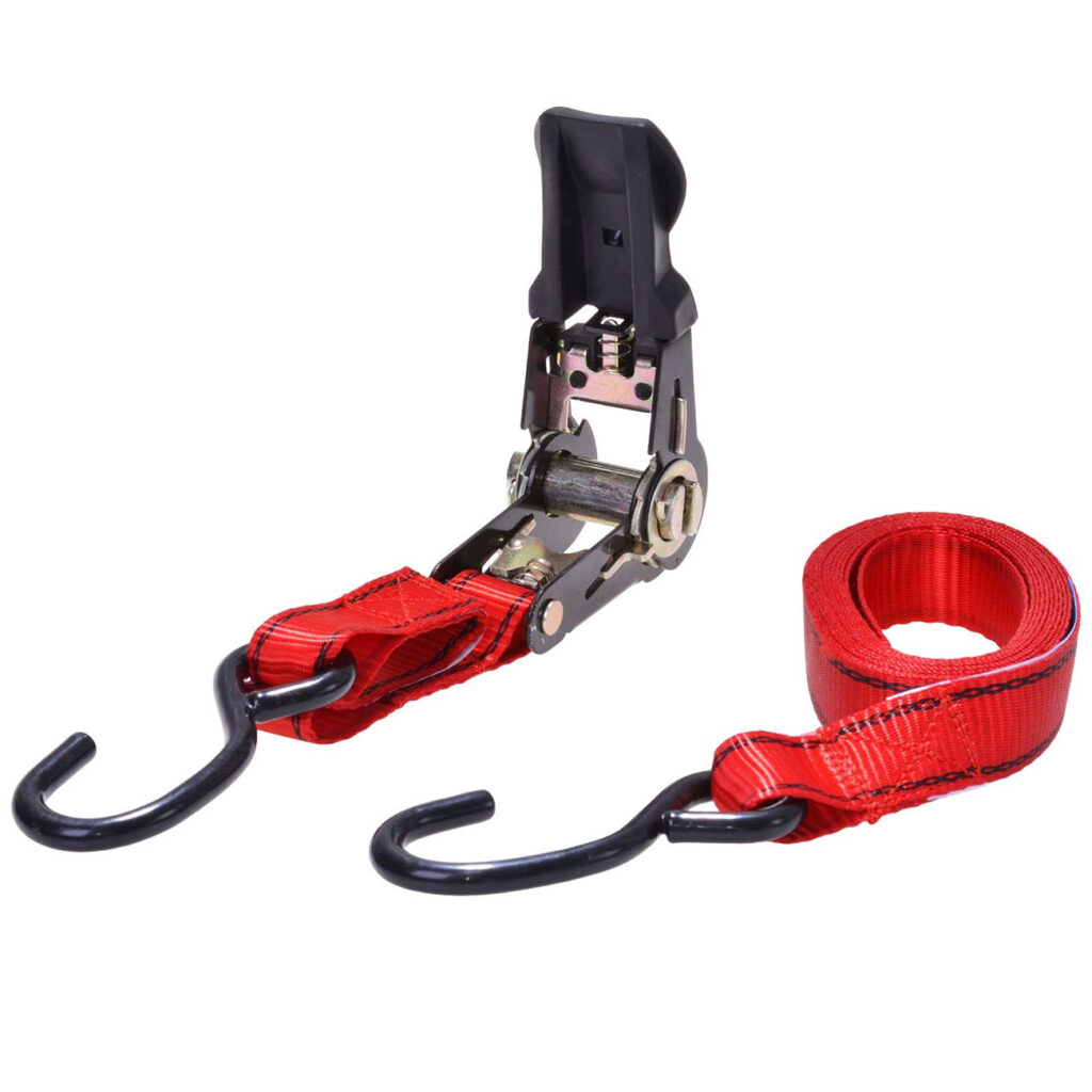 Spanngurt, 3m x 2,5cm, rot