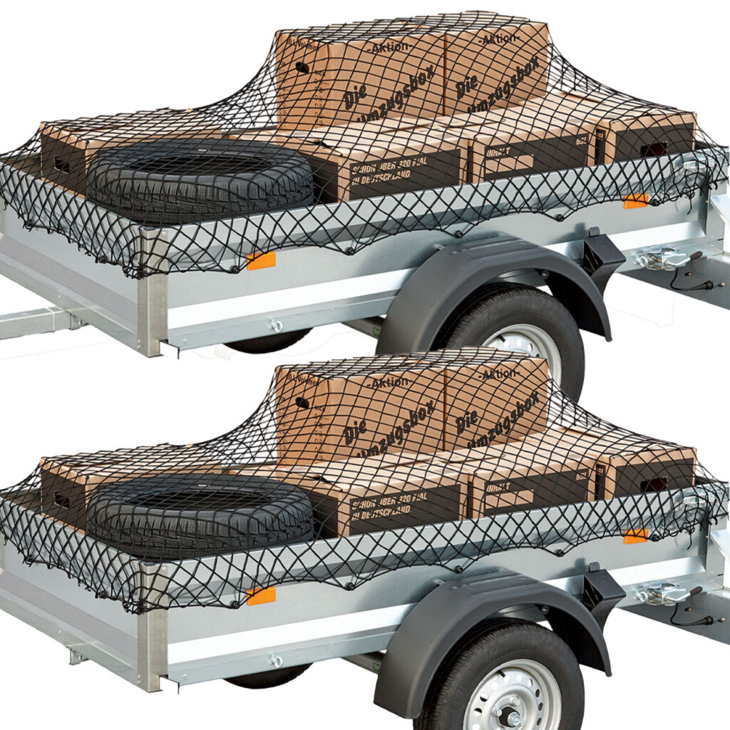2er-Set Sicherheitsnetz für offene PKW-Anhänger, 2 x 3 m