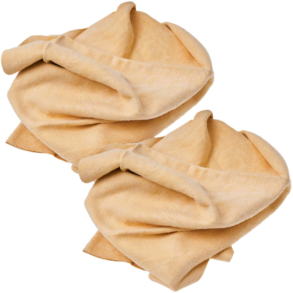 2er-Set Fensterleder, natur, 50 x 32 cm