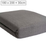Übergrösse Luxus Frottee Fixleintuch, 80% Baumwolle, 20% Mikrofaser, grau, 180 x 200 cm Übergrösse Luxus Frottee Fixleintuch, 80% Baumwolle, 20% Mikrofaser, grau, 180 x 200 cm