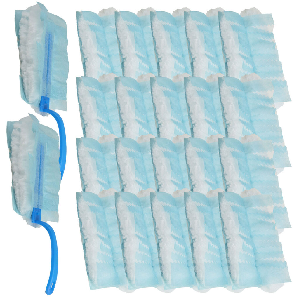 2er-Set Mikrofaser-Staubwedel inkl. 20 Tüchern