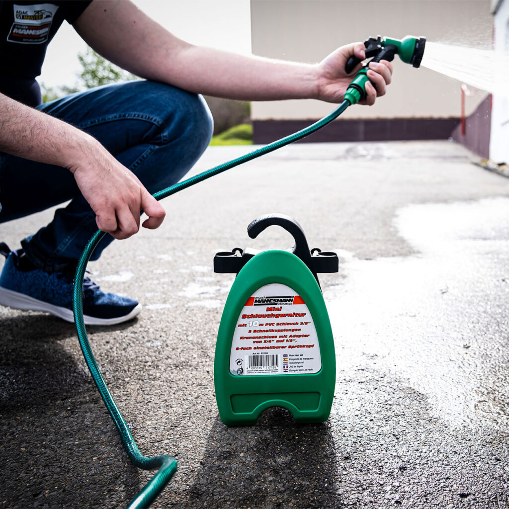 Mini-Schlauchgarnitur, 10m mit 6-fach Sprühkopf