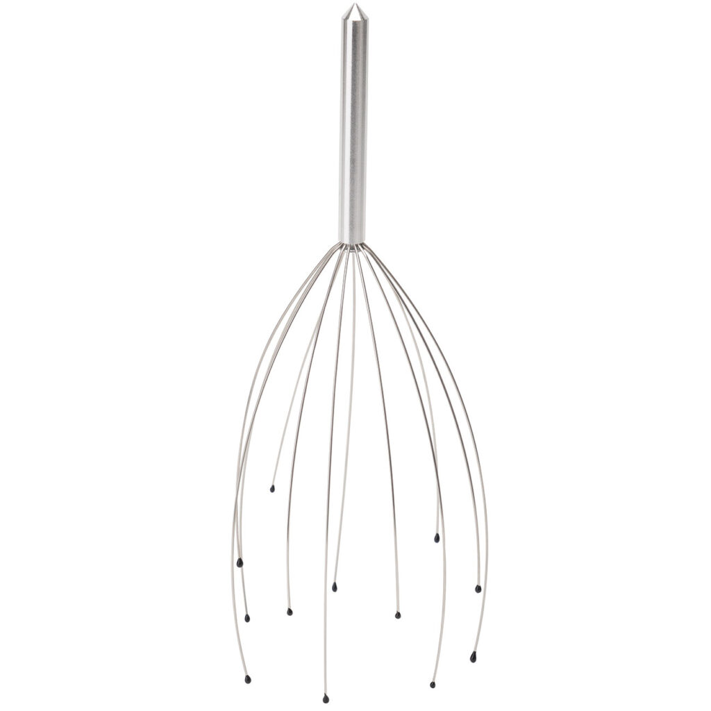 Kopfmassagegerät mit Wohlfühl-Noppen, Kopfmassage-Spinne