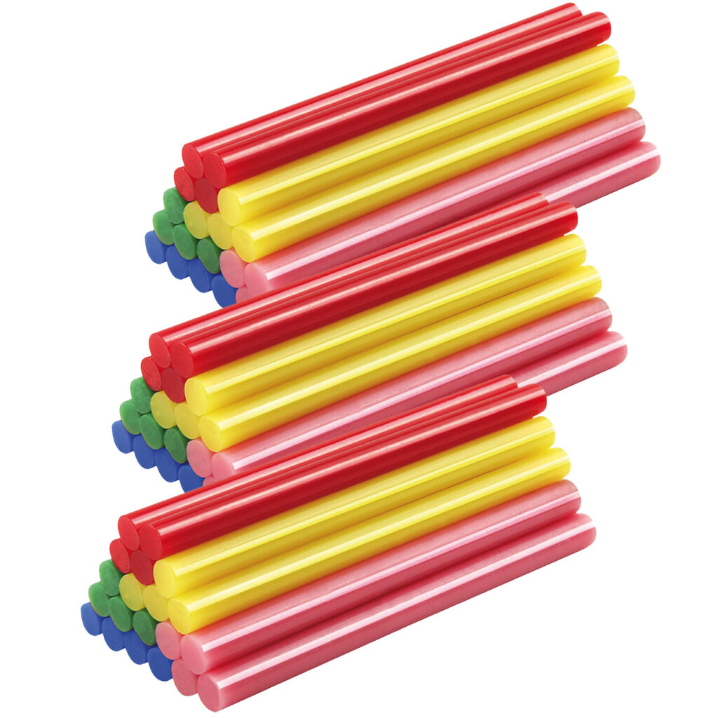 60 Niedrigtemperatur-Klebesticks, bunt 60 Niedrigtemperatur-Klebesticks, bunt