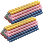 40 Niedrigtemperatur-Klebesticks, glitzer