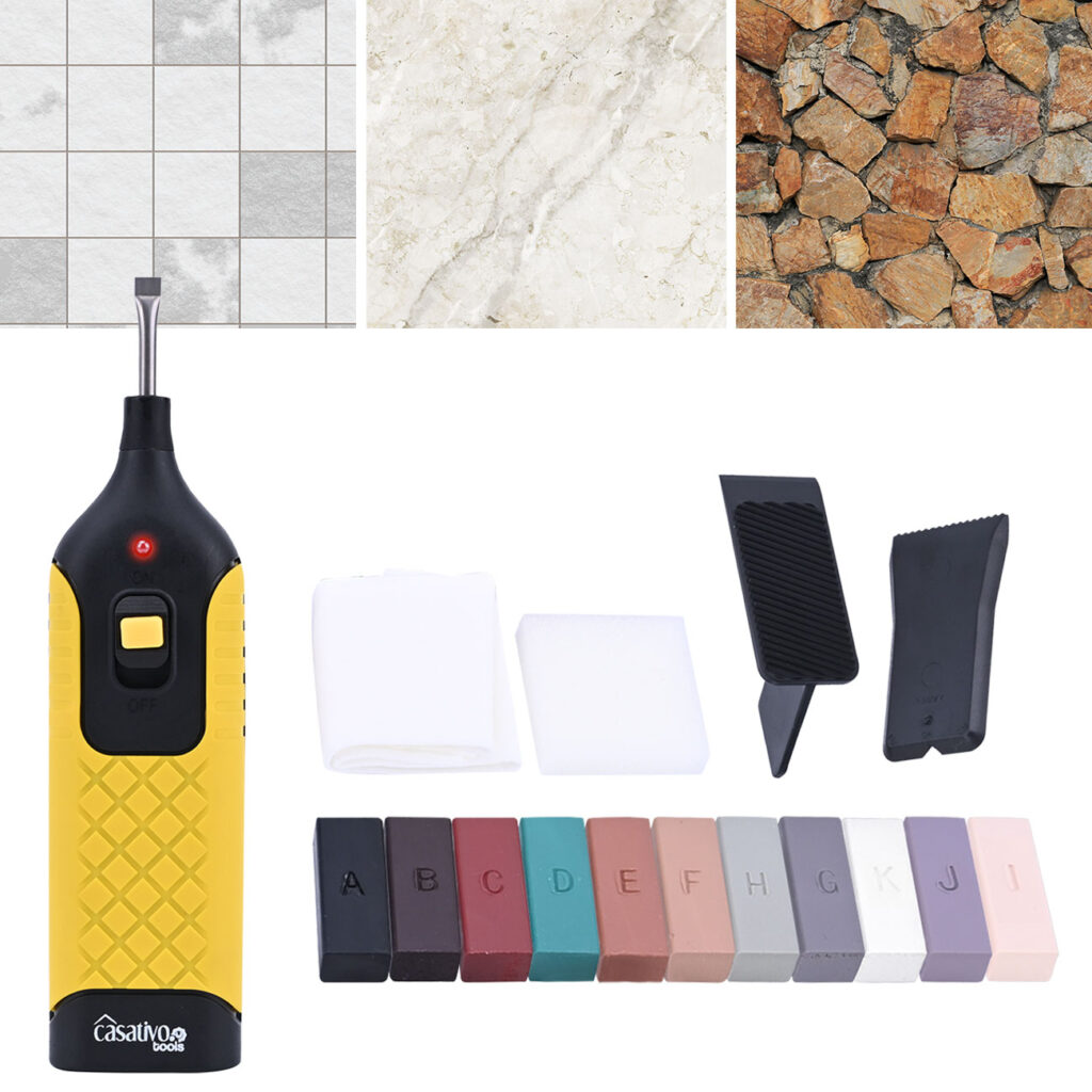Reparatur-Set für Fliesen, Kacheln, Marmor, Steingut uvm.