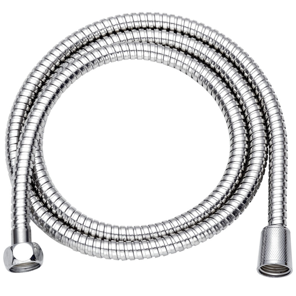 Duschschlauch aus Edelstahl, Wassersparfunktion, flexibel, 1,5 m