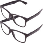2er-Set Lesebrille, +2.5 dpt, schwarz