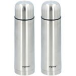 2er-Set Thermosflasche, Edelstahl, 480ml